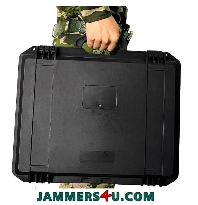 0 Bands 4-30W per band total 197W 5G WiFi 5Ghz GPS Jammer up to 150m